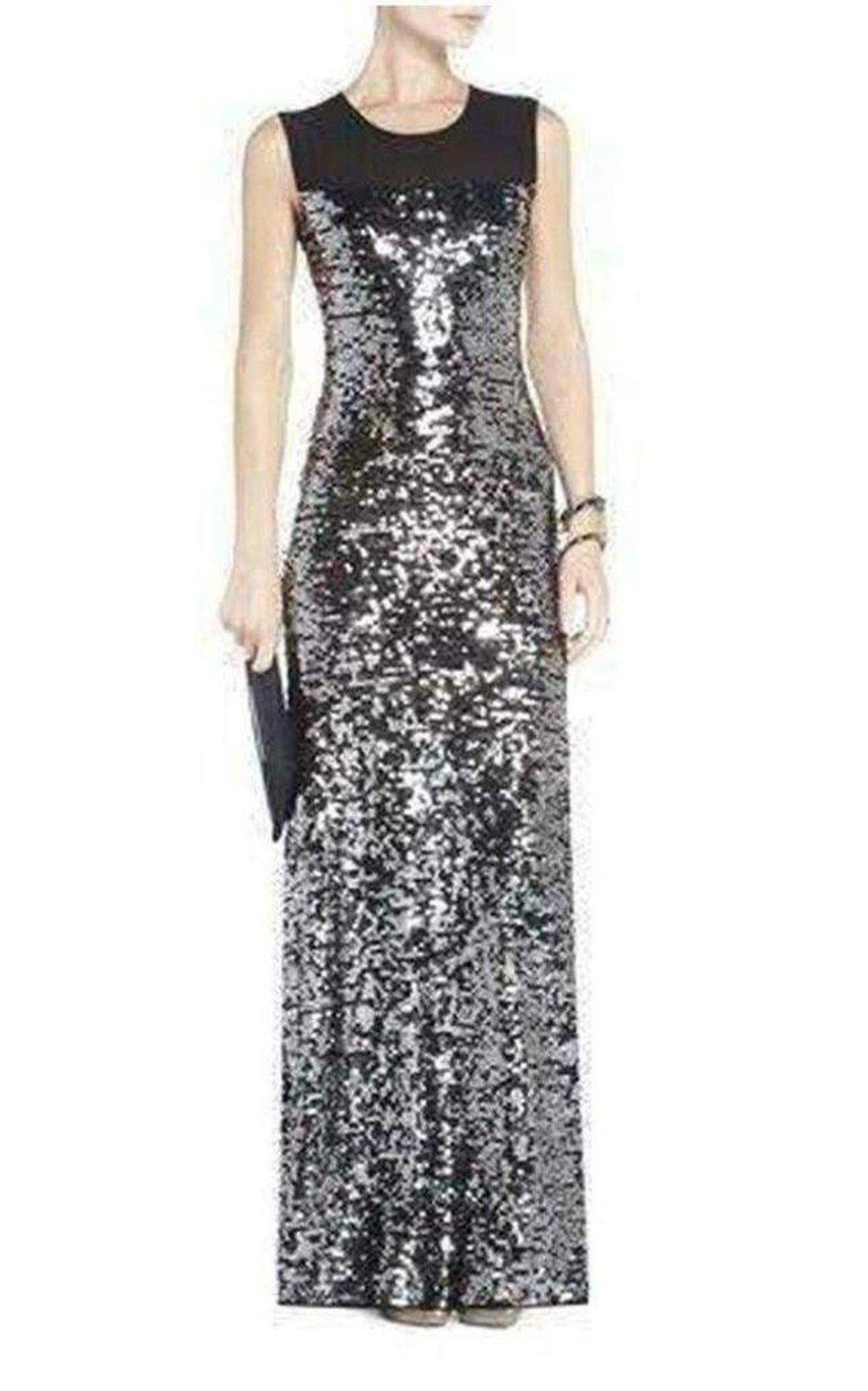 Sequinned Evening Dress BCBGMAXAZRIA