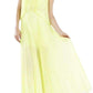 Shaina Citron Sleeveless Pleated Gown BCBGMAXAZRIA