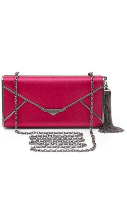 Slone Tassel-Detail Clutch BCBGMAXAZRIA