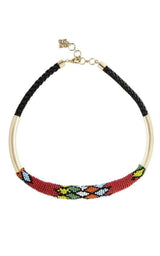 Tribal Seed Bead Necklace JHLJE812-6D1 BCBGMAXAZRIA