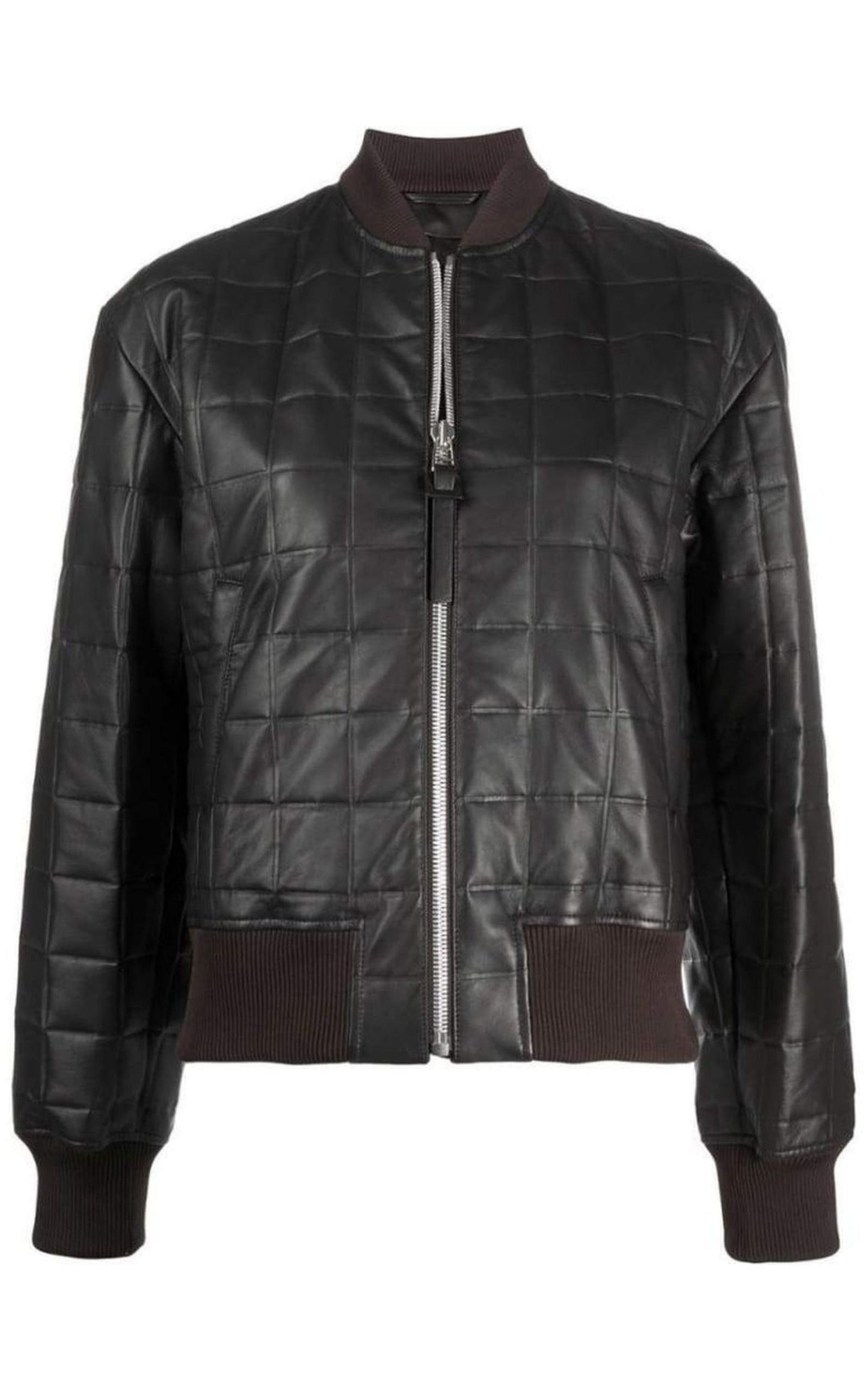 Quilted Leather Bomber Jacket Bottega Veneta