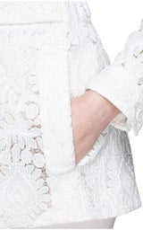 Guipure Embroidery Lace Shirt Coat Chloe