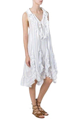 Ruffled Silk Blend Loose Dress Chloe