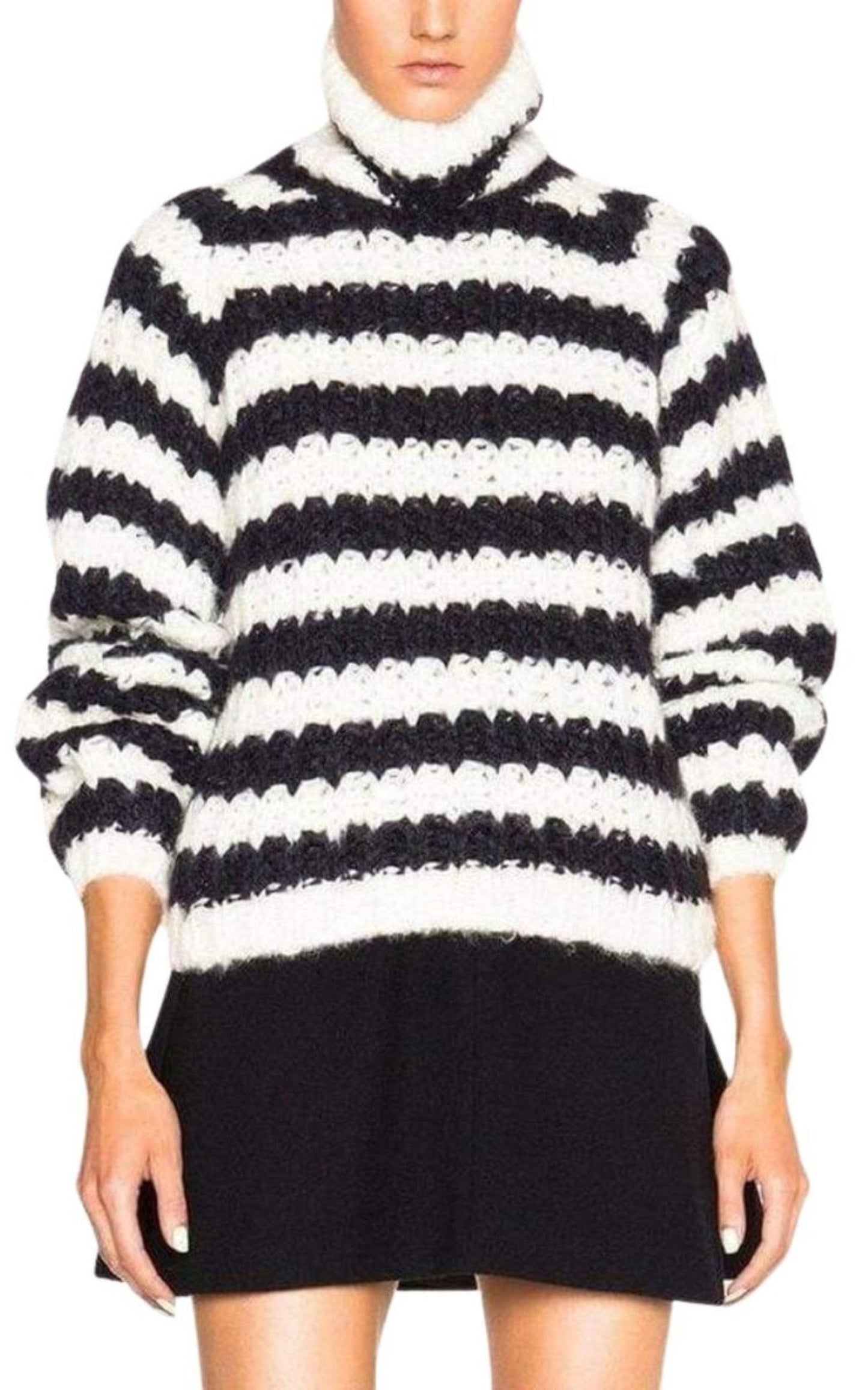 Striped Mohair Blend Sweater Chloe