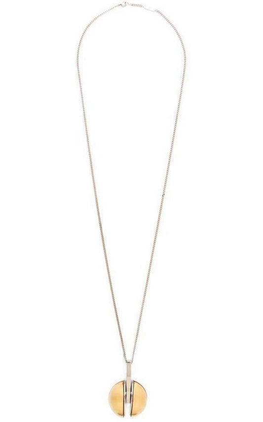 Two Tone Golden Pendent Necklace Chloe