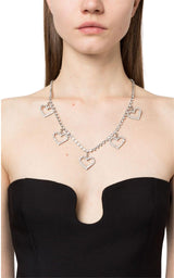  Alessandra RichCrystal Heart Necklace - Runway Catalog