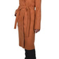 Belted Wool Blend Long Coat Cult Moda