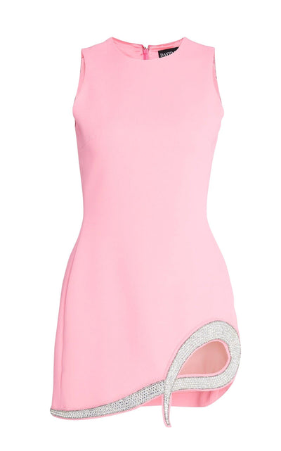 Crystal-Embellished Cady Mini Dress David Koma