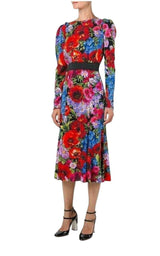 Floral Print Silk Dress Dolce & Gabbana