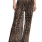 Leopard Print Wide Chiffon Pants Dolce & Gabbana