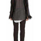  Dries Van NotenBlack Ruffle Cotton Silk Blend Shirt - Runway Catalog