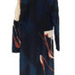 Navy Crepe Abstract print Dress Dries Van Noten