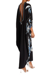 Silk Dalia Print Kaftan Emilio Pucci