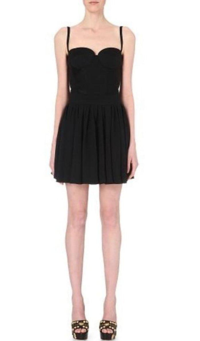 Sweetheart Neckline Crepe Skater Dress Fausto Puglisi