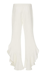 Crepe Ruffle Pants Giambattista Valli