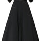 Off-shoulder Flared Midi Dress Giambattista Valli