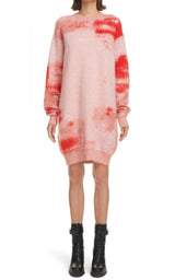 Abstract-Pattern Knitted Sweater Dress Givenchy