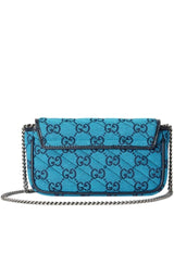 Blue GG Marmont Blue Super Mini Bag Gucci