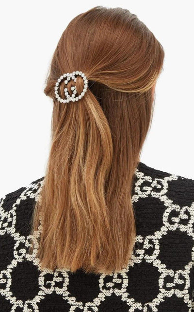 Gucci Crystal-Embellished Interlocking G Hair Clip