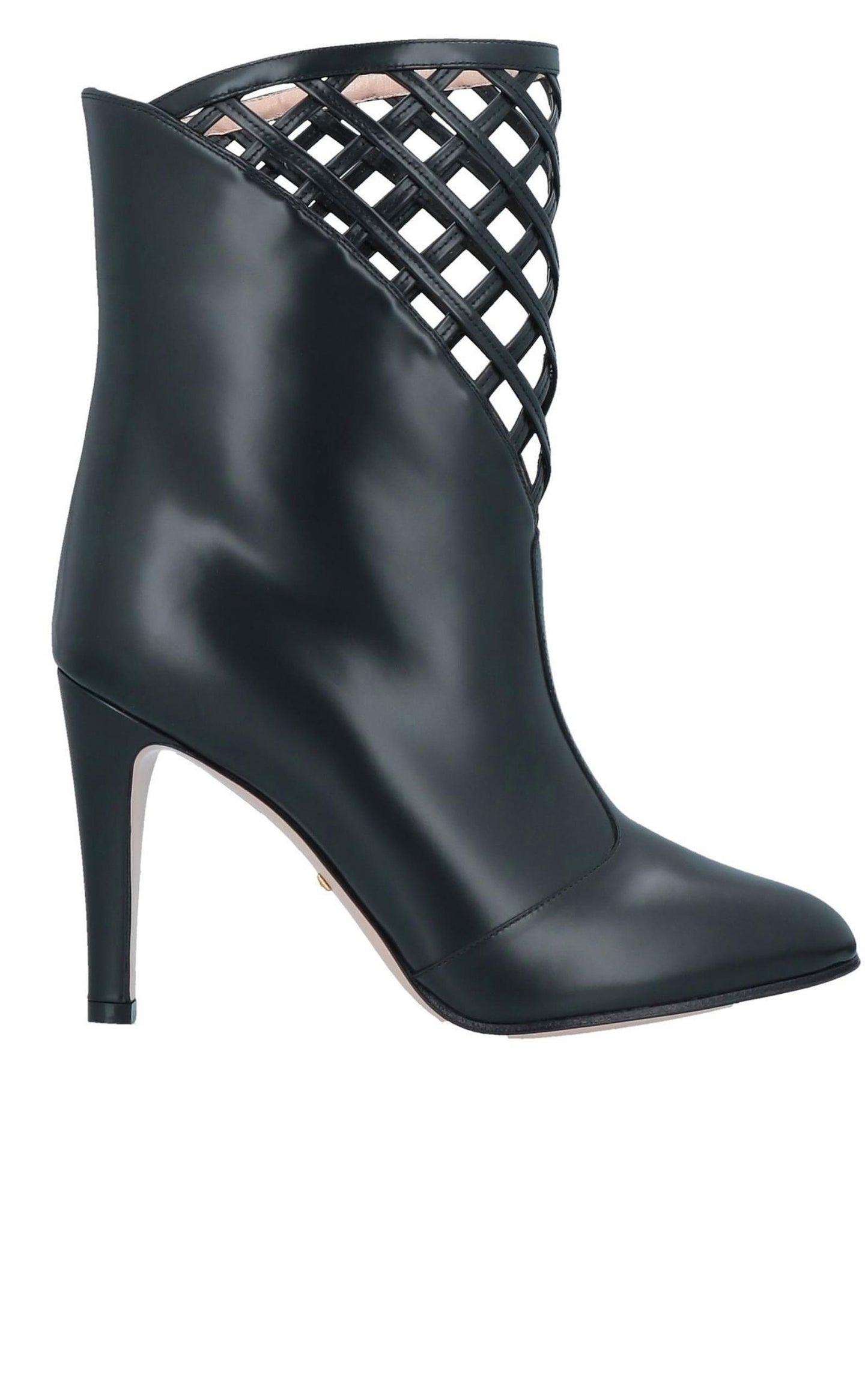 Cutout Leather Ankle Boots Gucci