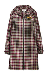 Embellished Plaid Coat Gucci