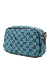 GG Marmont Quilted Crossbody Bag in Blue Gucci