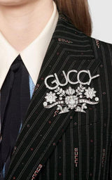 Guccy Crystal Brooch Gucci