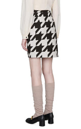 Houndstooth Mini Skirt Gucci