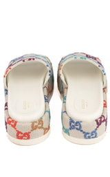 Jacquard Platform Sandals Gucci