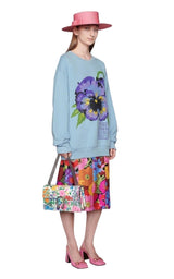 Ken Scott Print Cotton Crewneck Sweatshirt Gucci