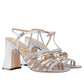 Ketty Metallic Leather Sandals Gucci