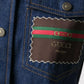 Logo-patch Denim Shirt Gucci