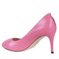 Pink Leather Stiletto Pump Gucci