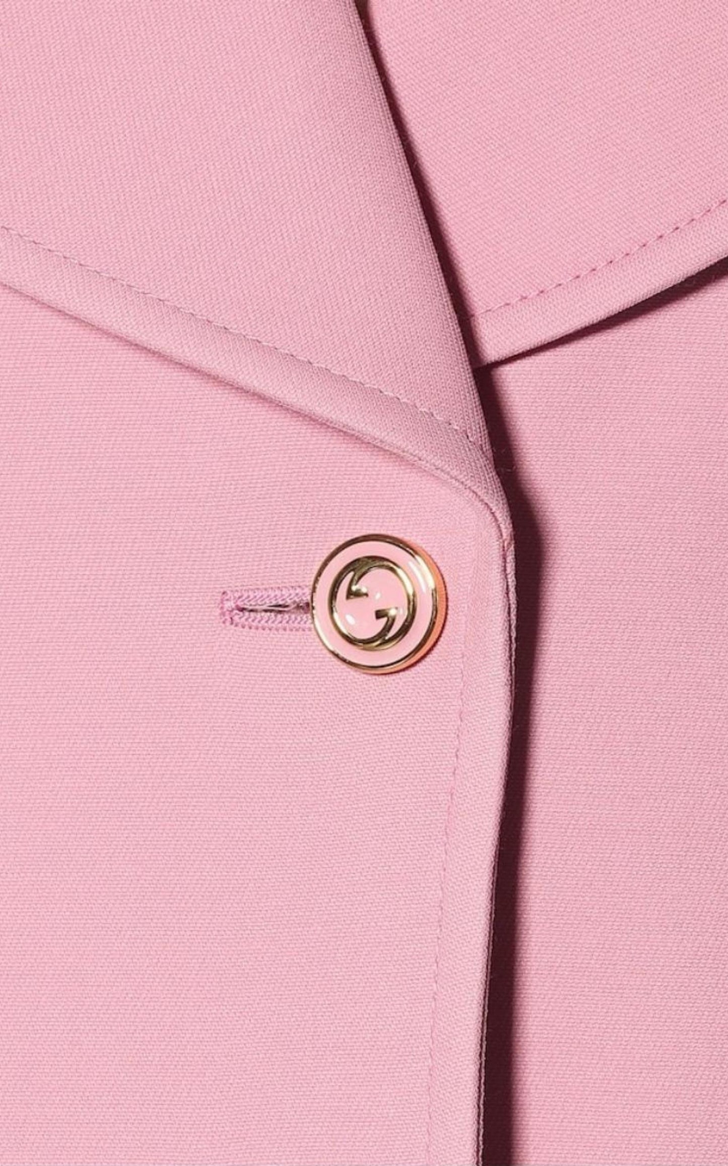 Pink Silk and Wool Blazer Jacket Gucci