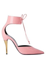 Gucci Priscilla Glossed-Leather Pumps in Pink - Runway Catalog