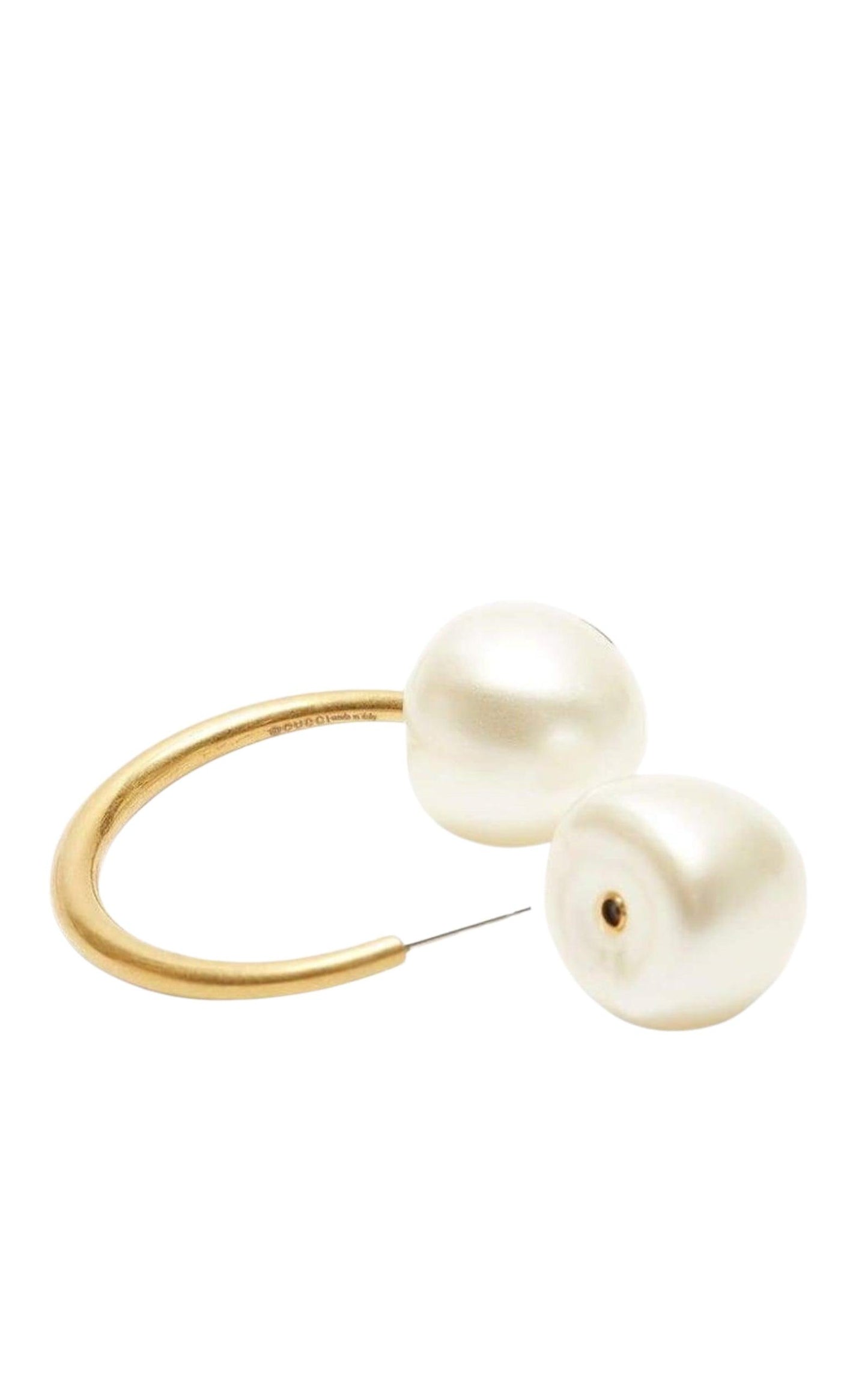 Single Earring with Pearls in Gold Gucci