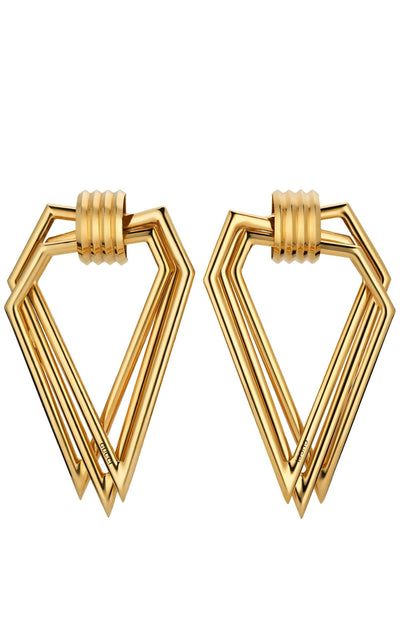 Stacked Triangle Clip-On Earrings Gucci