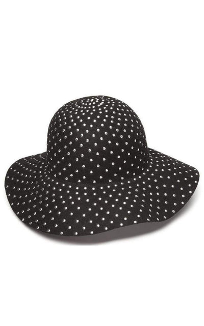 Studded Wool-felt Wide Brim Hat Gucci