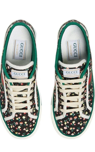 Tennis 1977 Floral Low Top Sneaker Gucci