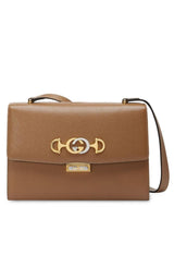 Zumi Crossbody Bag in Brown Gucci