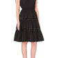 Lace Up Panel Black Cotton Dress Jean Paul Gaultier