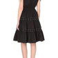 Lace Up Panel Black Cotton Dress Jean Paul Gaultier