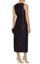 Midnight Blue Caviar Slit Dress Jonathan Simkhai