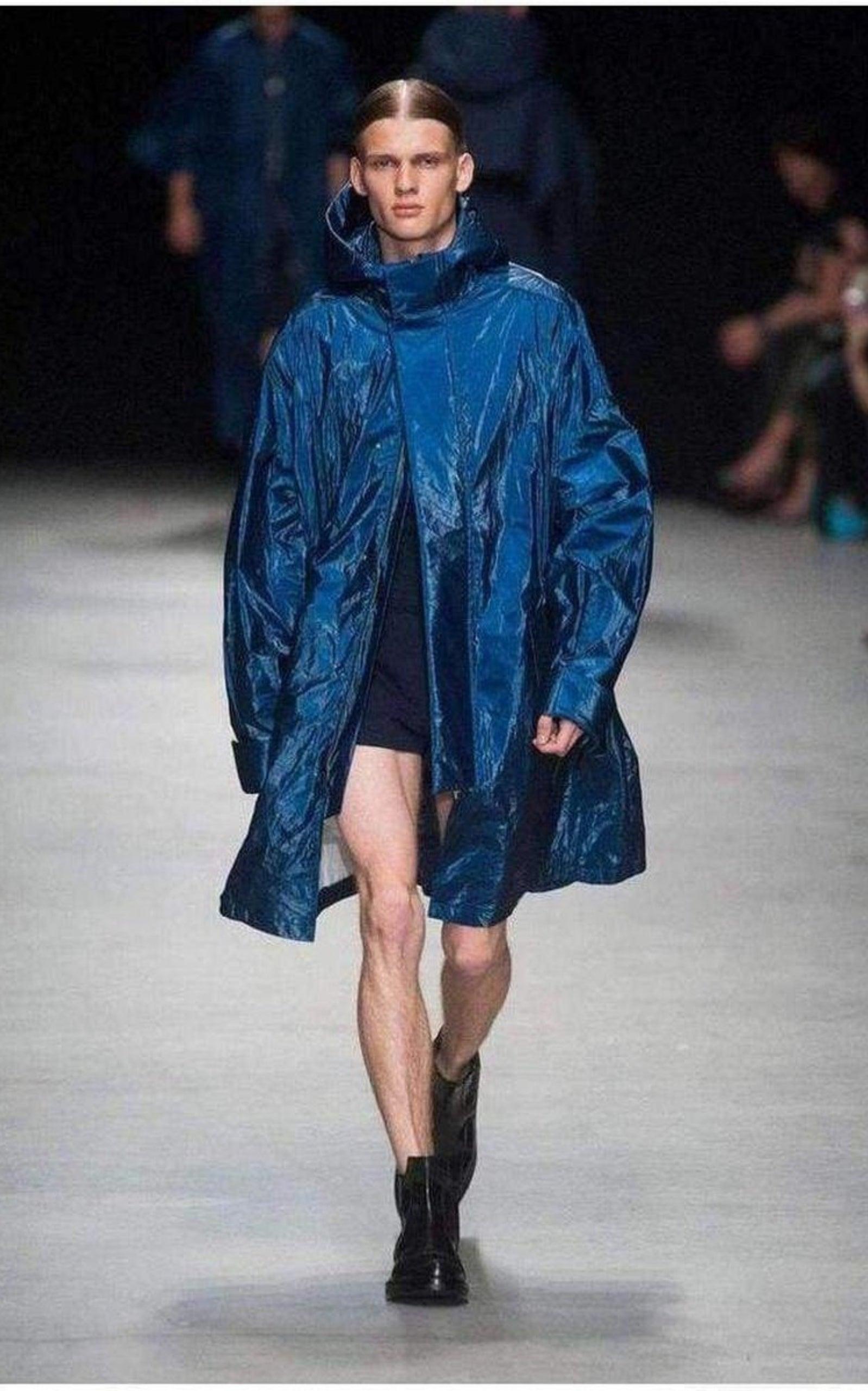 Juun J Blue Oversized Raincoat