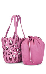 Anagram Inflated Basket Bag in Purple Loewe