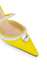 Yellow Diamond & Pearl 65 Heels MACH & MACH