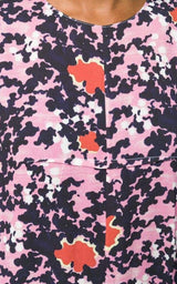 Abstract Camouflage Print Dress Marni