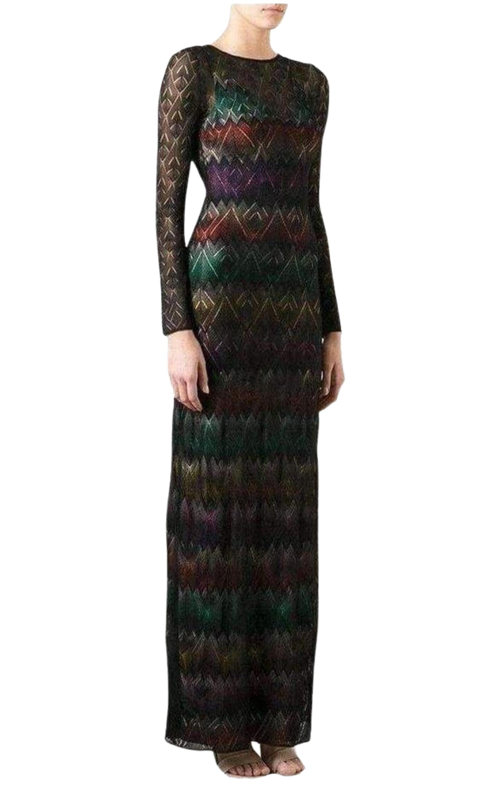 Zig Zag Crochet Sheer Dress Missoni