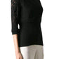 Black Wool Blend Lace Sweater Nina Ricci