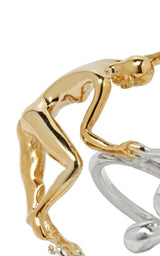 Dança Sterling Silver and Gold-plated Ring Paola Vilas